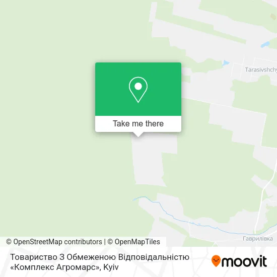 Карта Товариство З Обмеженою Відповідальністю «Комплекс Агромарс»