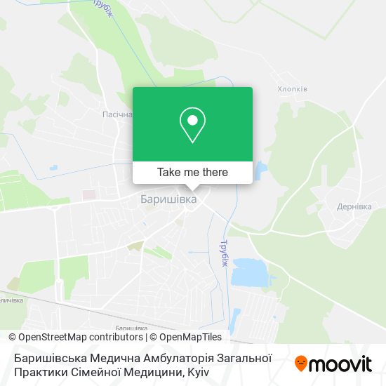 Карта Баришівська Медична Амбулаторія Загальної Практики Сімейної Медицини