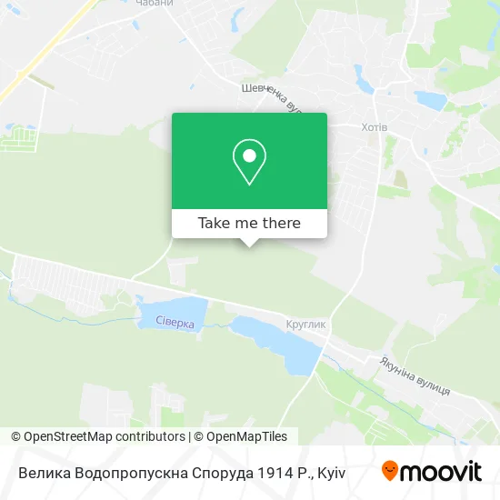 Велика Водопропускна Споруда 1914 Р. map