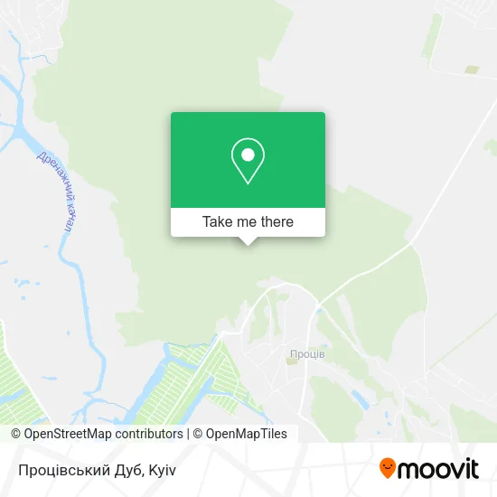 Карта Процівський Дуб