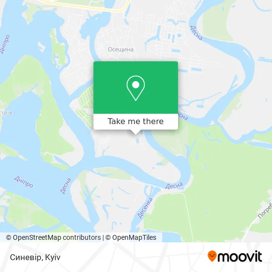 Карта Синевір