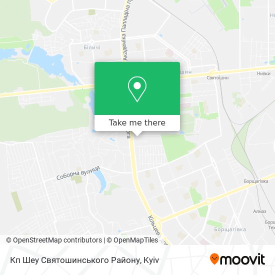 Кп Шеу Святошинського Району map