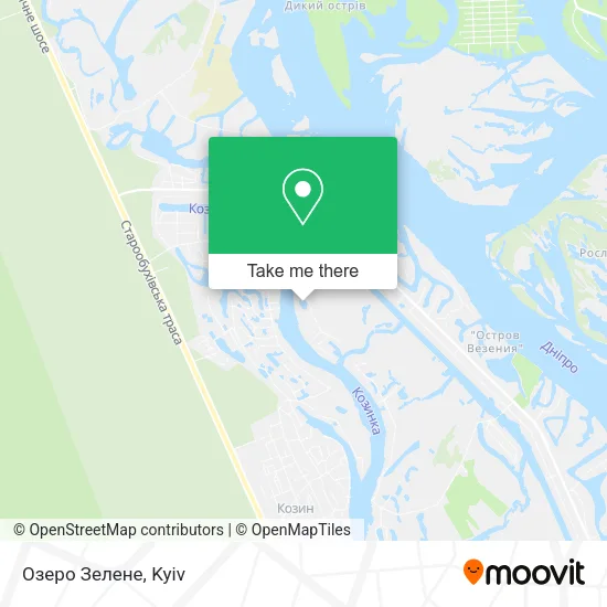 Озеро Зелене map