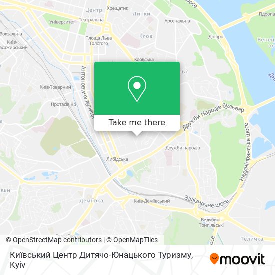 Київський Центр Дитячо-Юнацького Туризму map