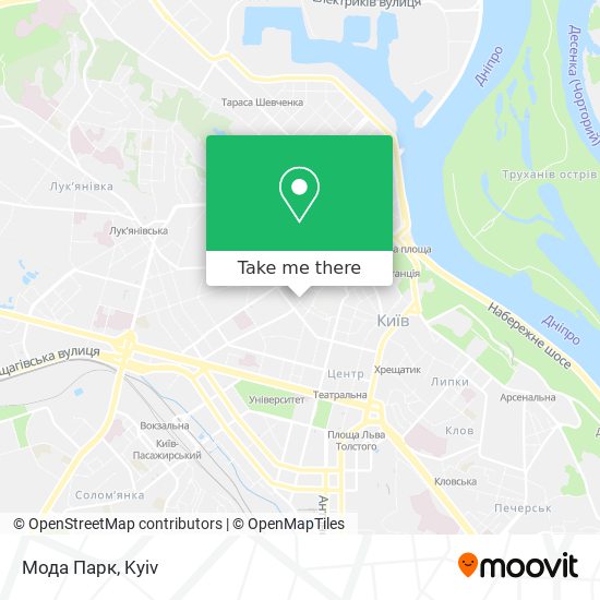 Карта Мода Парк