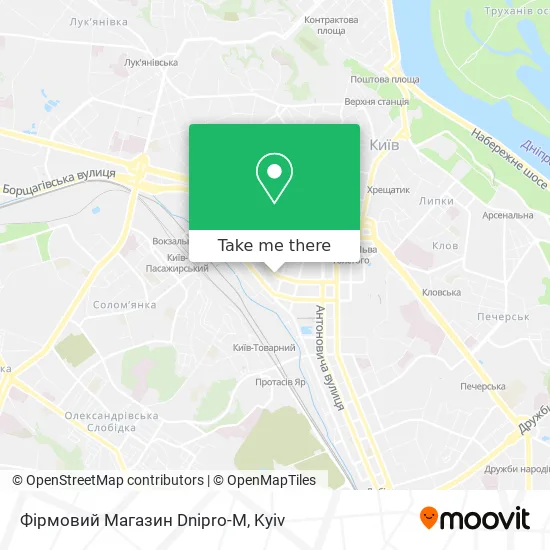 Фірмовий Магазин Dnipro-M map