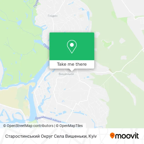 Старостинський Округ Села Вишеньки map