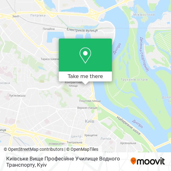 Київське Вище Професійне Училище Водного Транспорту map