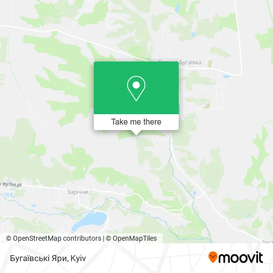 Карта Бугаївські Яри