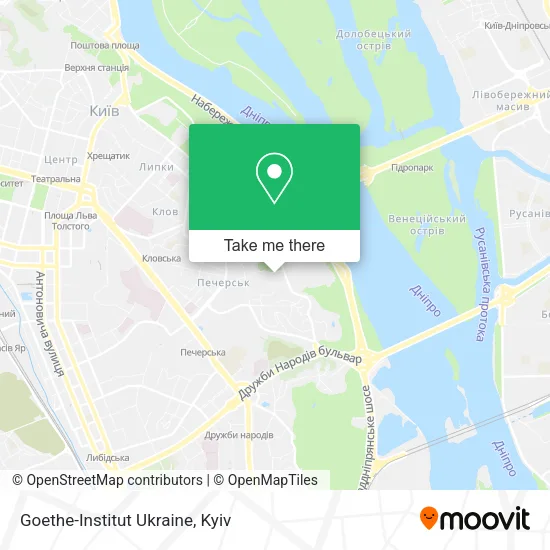 Карта Goethe-Institut Ukraine