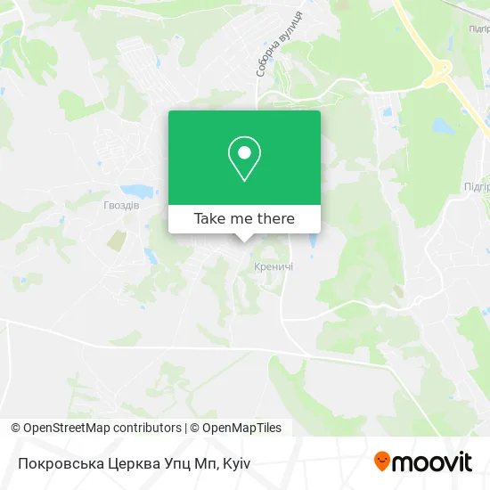 Карта Покровська Церква Упц Мп