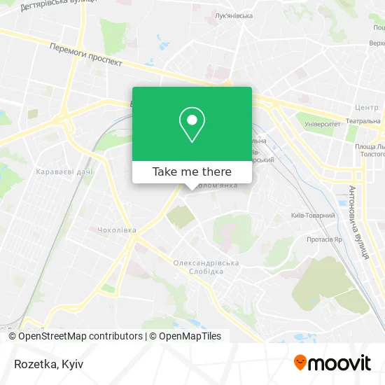 Карта Rozetka