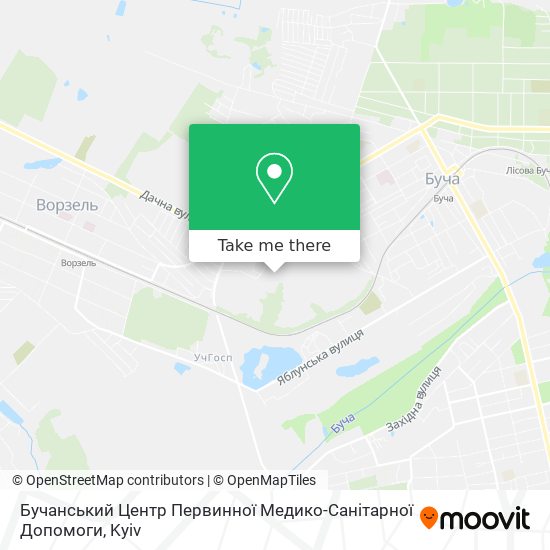 Бучанський Центр Первинної Медико-Санітарної Допомоги map