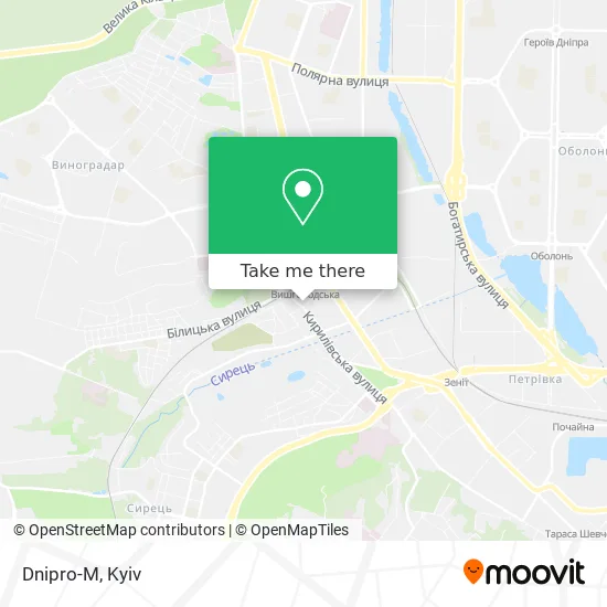 Dnipro-M map