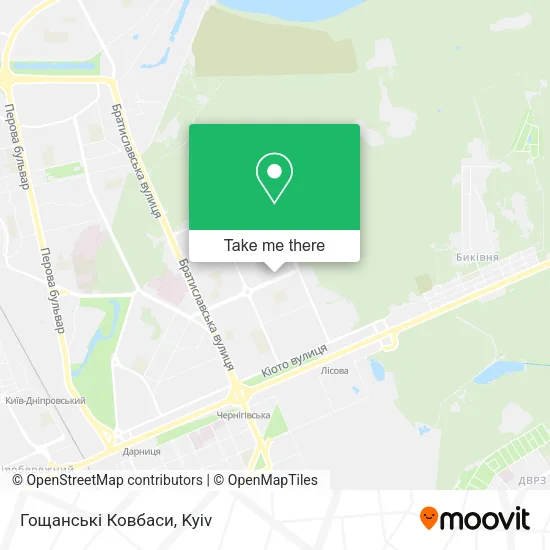 Карта Гощанські Ковбаси