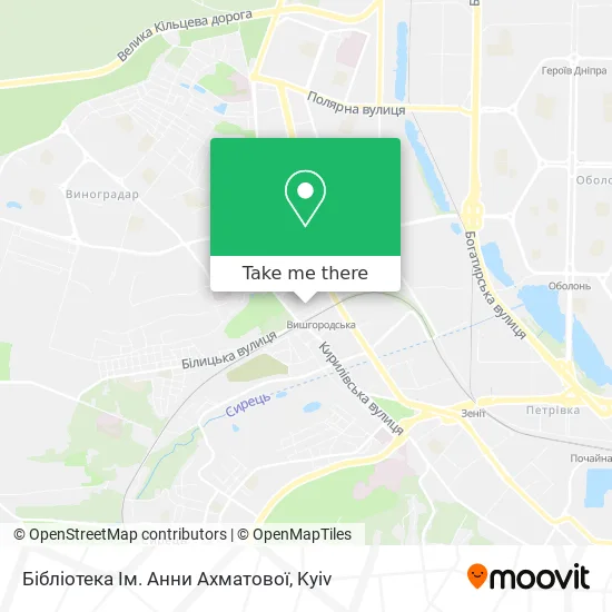 Бібліотека Ім. Анни Ахматової map