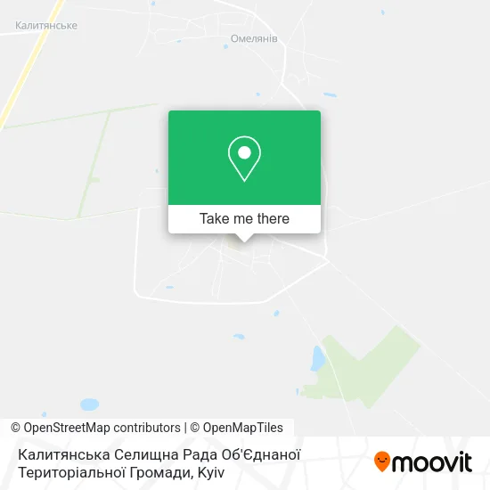 Калитянська Селищна Рада Об'Єднаної Територіальної Громади map
