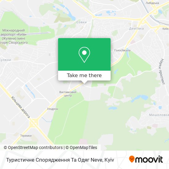 Туристичне Спорядження Та Одяг Neve map