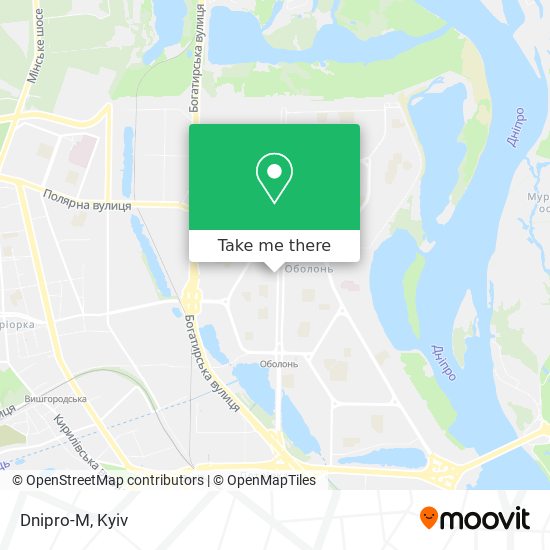 Dnipro-M map