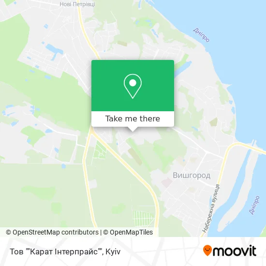 Карта Тов ""Карат Інтерпрайс""