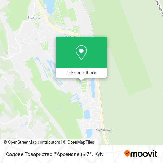 Карта Садове Товариство ""Арсеналець-7""