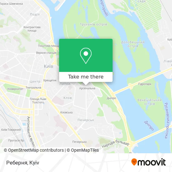 Реберня map
