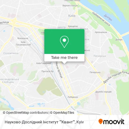 Карта Науково-Дослідний Інститут ""Квант""