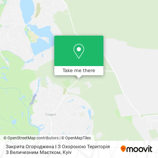 Карта Закрита Огороджена І З Охороною Територія З Величезним Маєтком