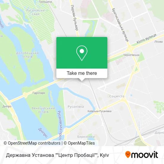 Карта Державна Установа ""Центр Пробації""