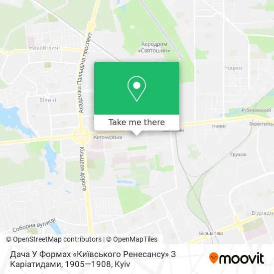 Карта Дача У Формах «Київського Ренесансу» З Каріатидами, 1905—1908