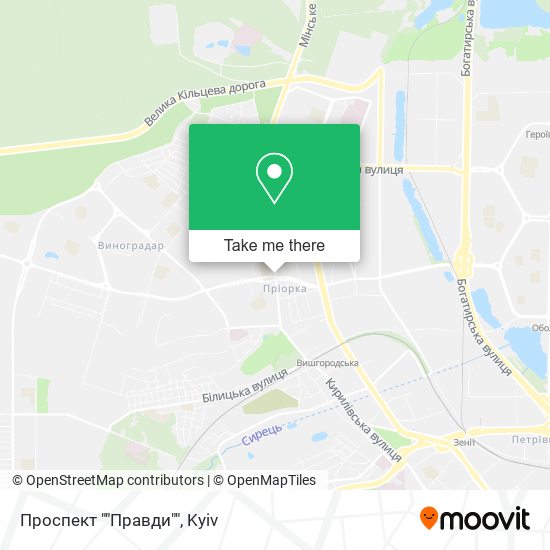Проспект ""Правди"" map