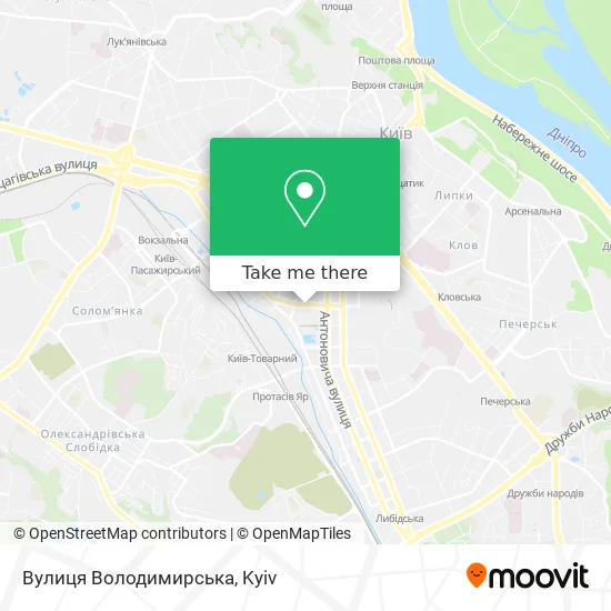 Вулиця Володимирська map