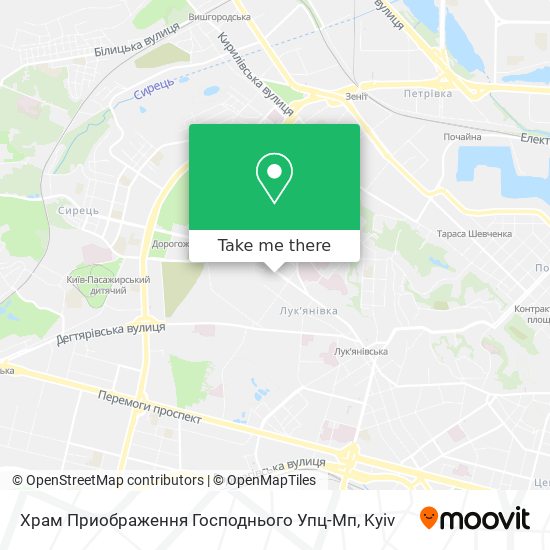 Храм Приображення Господнього Упц-Мп map