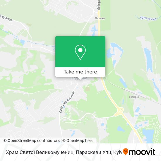 Храм Святої Великомучениці Параскеви Упц map