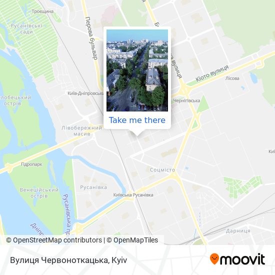 Вулиця Червоноткацька map