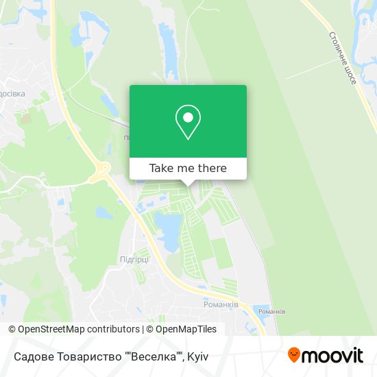 Садове Товариство ""Веселка"" map