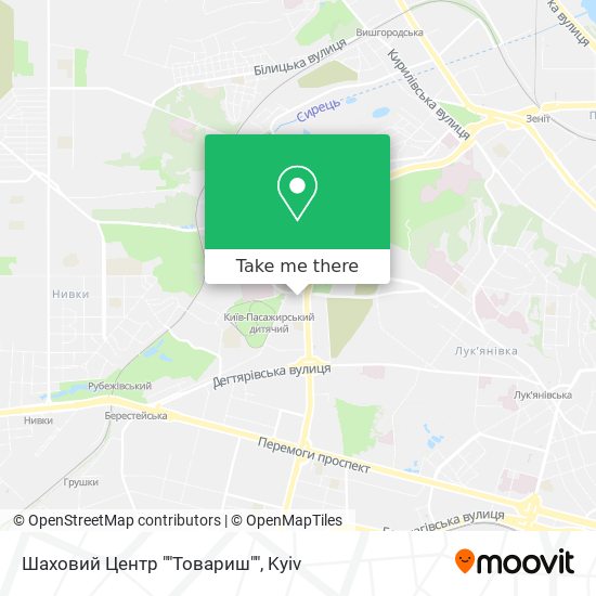Шаховий Центр ""Товариш"" map