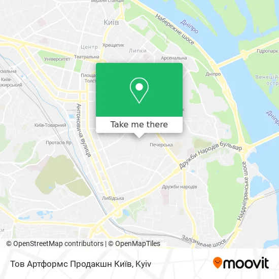 Тов Артформс Продакшн Київ map