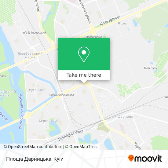 Карта Площа Дарницька