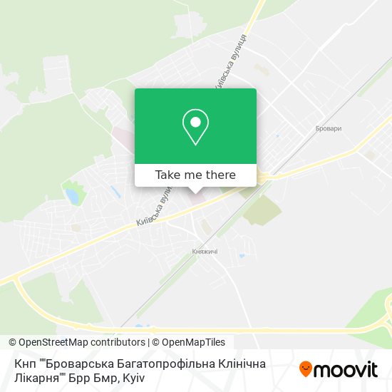 Кнп ""Броварська Багатопрофільна Клінічна Лікарня"" Брр Бмр map