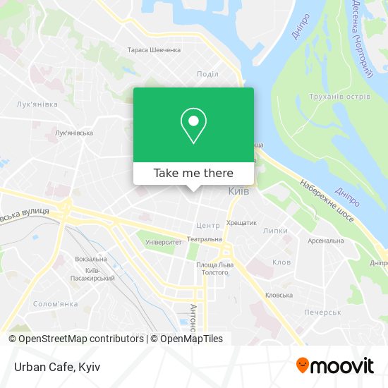 Urban Cafe map