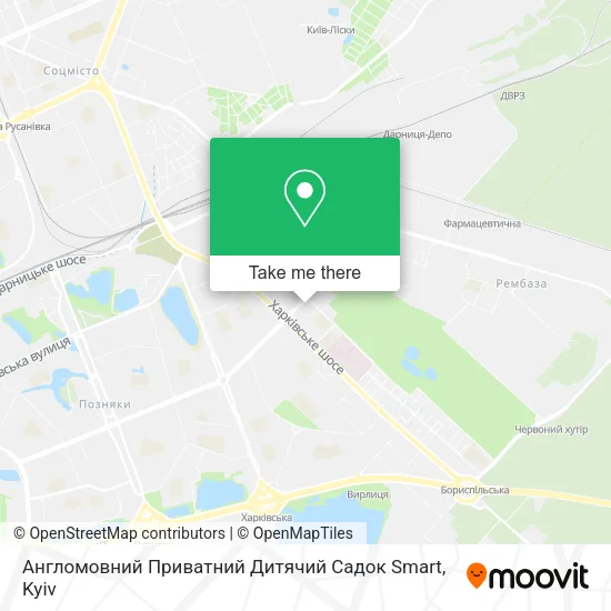 Карта Англомовний Приватний Дитячий Садок Smart