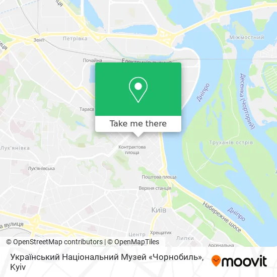 Український Національний Музей «Чорнобиль» map