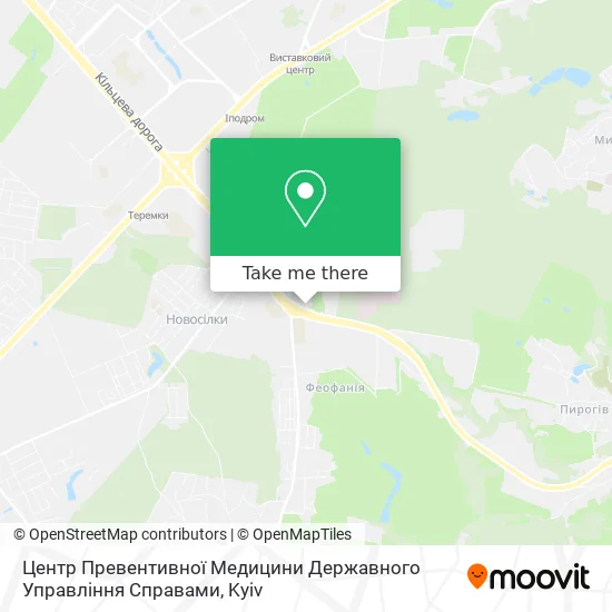 Карта Центр Превентивної Медицини Державного Управління Справами