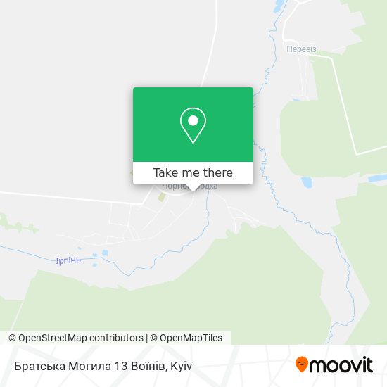 Карта Братська Могила 13 Воїнів