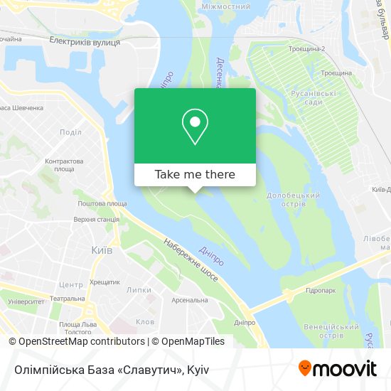 Олімпійська База «Славутич» map
