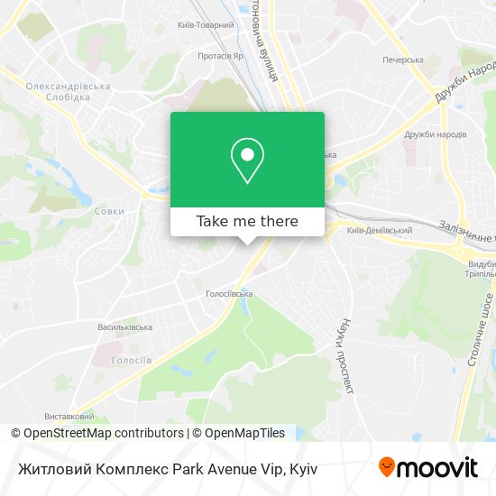 Карта Житловий Комплекс Park Avenue Vip