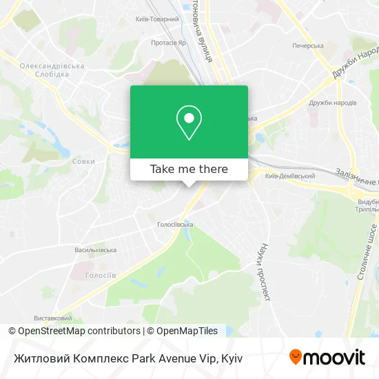 Житловий Комплекс Park Avenue Vip map