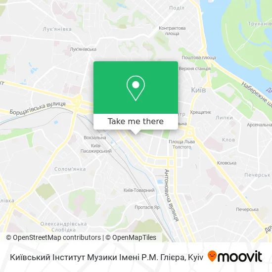 Київський Інститут Музики Імені Р.М. Глієра map