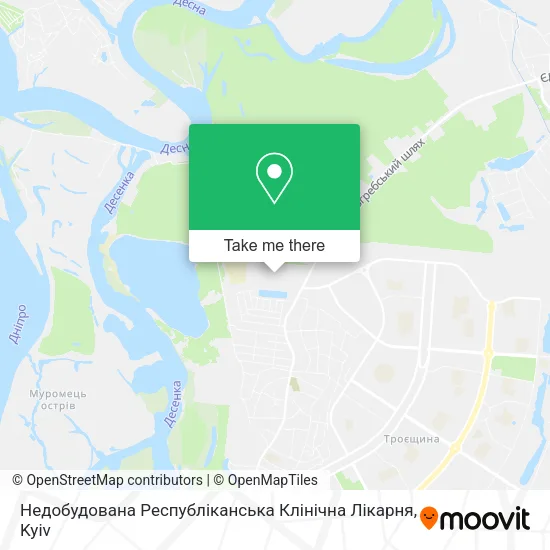 Карта Недобудована Республіканська Клінічна Лікарня